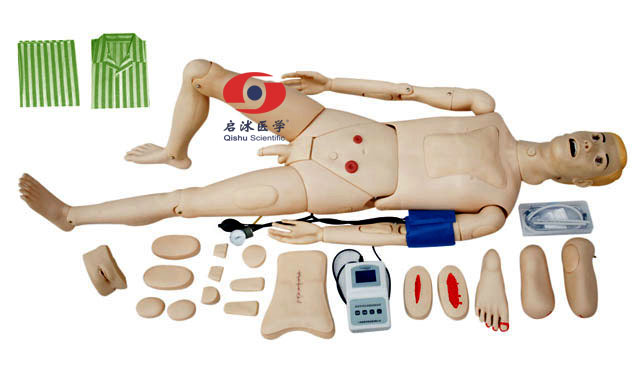 高級(jí)全功能護(hù)理人模型（帶血壓測(cè)量）,護(hù)理模擬人